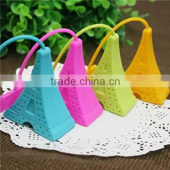 Mini Eiffel Tower Design Silicone Tea Strainer Bag photo-6