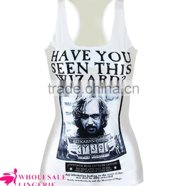 Wholesale Summet Hot White Tank With Marylon Monroe Printed for Women photo-3