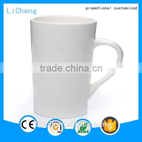 Novetly Design White Porcelain Cup and Mug Coffee Mug Cup Drinking Cup With Handle photo-4