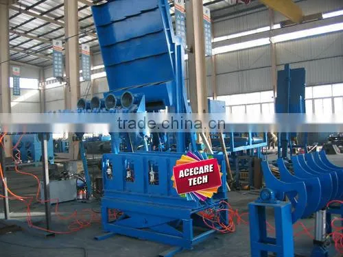 Internal surface shot blasting machine for steel cylinder & pipe