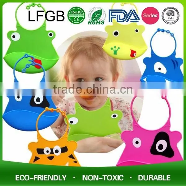 Cute Kids Kitchen Fabric Apron Lovely Child Pinafore / Silicone Baby Bib Comfortable And Keep Cloth Clean photo-2