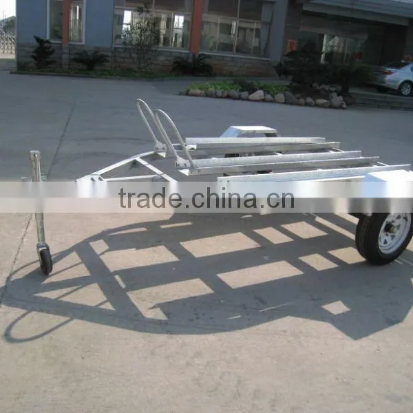 High Quality Hot Dipped Galvanized 3 Rails Motorcycle Trailer For Sales photo-3