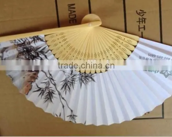 Handcrafted Folding Slik Bamboo Wedding/dance Fan.bamboo Fans photo-4