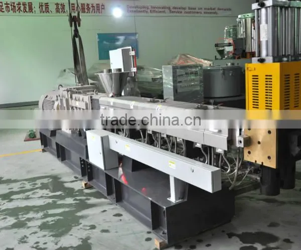 PP PE Calcium Carbonate Filler Masterbatch Plastic Granules Twin Screw Extruder photo-3
