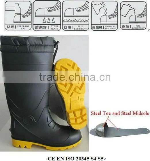 2015 Hot Rain Boots With Buckles and Braid Design photo-4