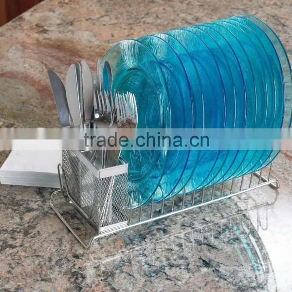 Metal Dish Drainer Rack Utensil Holder photo-2