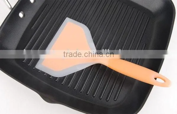 Silicone Nylon Pancake Pizza Egg Spatula Turner Wide no Hurt to Pan photo-6