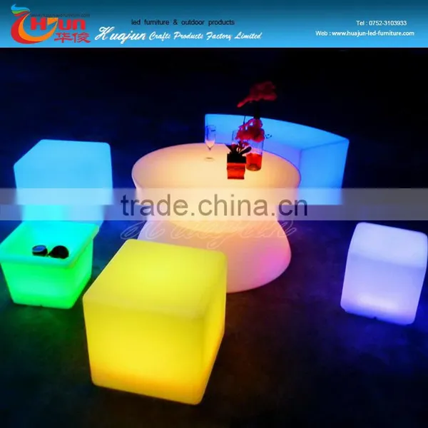 Outdoor Led Stool/ Glowing Storage Container/color Chaning Outdoor Planter/light up Cube/ Led Book Shelf photo-4