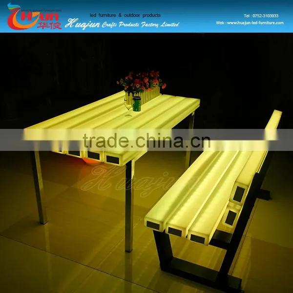 Garden Decoration Beautiful LED Bar Table photo-6