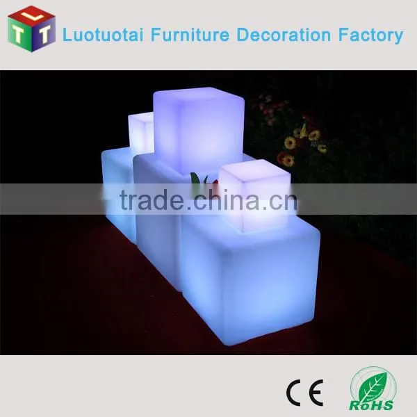 16 Color Change Light up Led Cube Chair photo-3