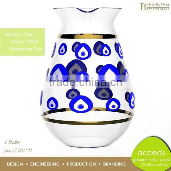 Borosilicate Fashioned Microwave Handmade Unbreakable Tea Pot Glass Made photo-2