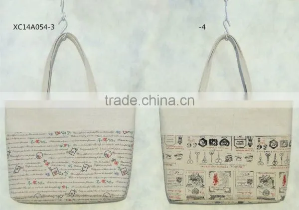 Fashion Canvas Tote Bag With Printed Pattern photo-2