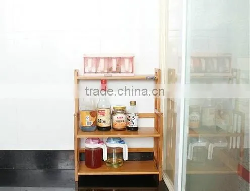 Kitchen Bamboo Rack Rack Set for Spices, Bamboo Rack Set photo-3