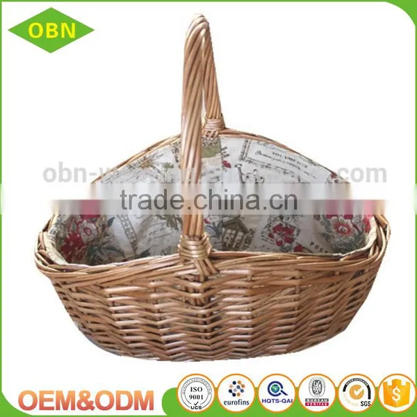 China Wholesale Custom the Portable Outdoor Food Gift Wicker Material Native Gift Baskets photo-3