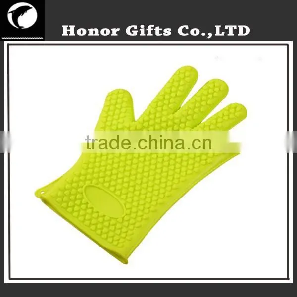 Customized Logo Wholesale Waterproof Heat Resistant Non-stick Silicone Gloves photo-6
