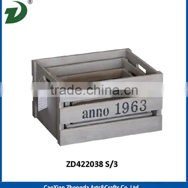 Wooden Crate Storage Box photo-6