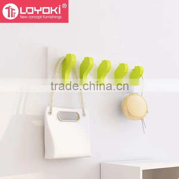 New Design Wooden DIY Coat Rack Eco-friendly Home Wall Decoration Home Entryway Wall Coat Rack photo-4