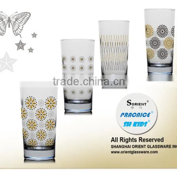 10oz 12oz Christmas Snow Color Prinitng Drinking Glass Water Glass Cup Juice Cup photo-5