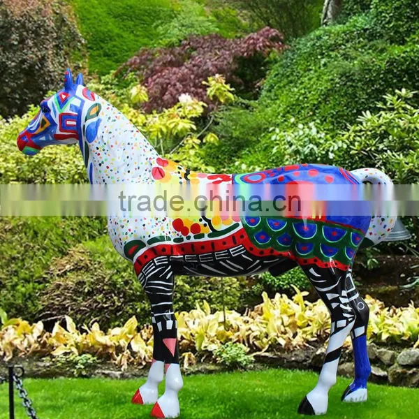 Sales Promotion Designer Home Decor Lifesize Fiberglass Horse photo-2