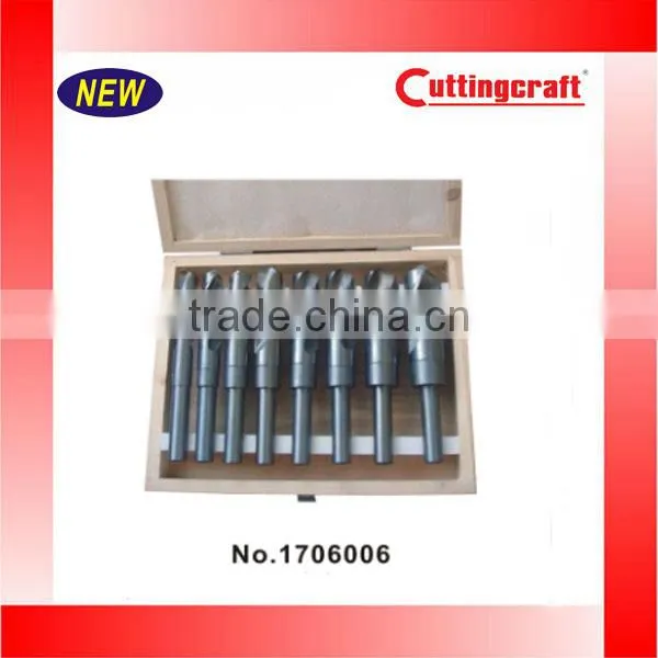 8Pc HSS 1/2" Reduce Shank Twist Drill Bit Set photo-3