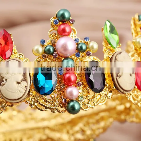 Hot Selling Bridal Jewelry Pageant Rhinestone Big Fashion Crown For Sale photo-5