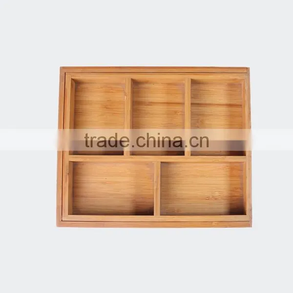 Home Bamboo Wood Storage Box Organizer photo-2