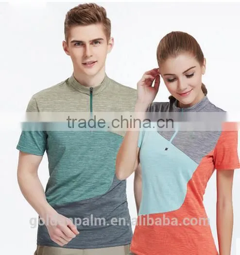 unisex splicing colorful lycra fitness clothing