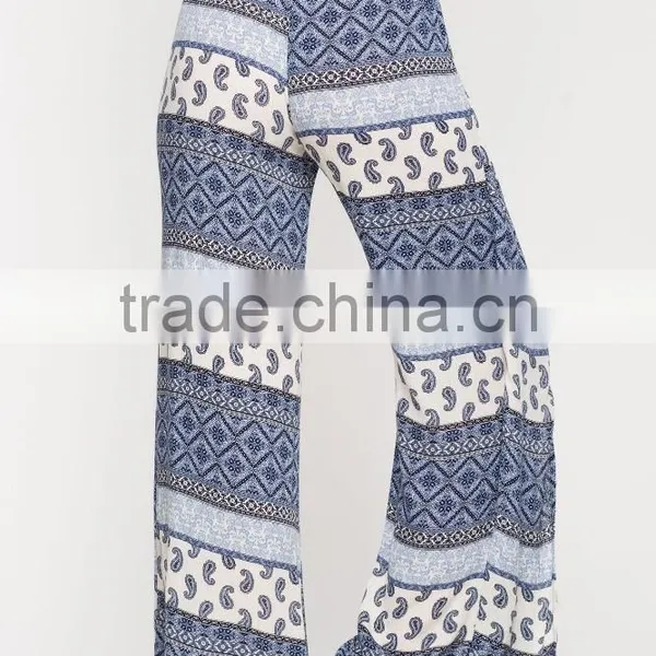Wrap Floral Print Boho Pant New Style Latest Coat Pant Designs photo-2