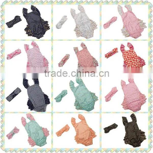 Summer Vintage Floral Baby Girl Romper Breathable Summer Style Cotton Baby Romper photo-2