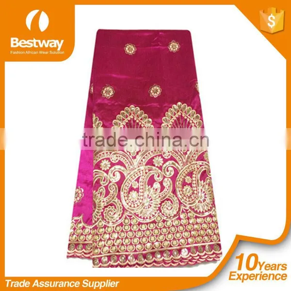 Bestwaytex New Design GP0051 Lace Dresses White Indian George Fabric For Party photo-4