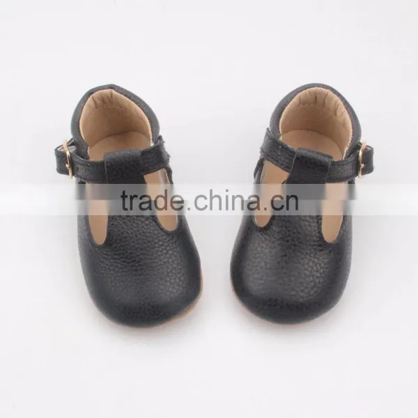 T-bar Baby Leather Mary Jane Baby Shoes photo-3