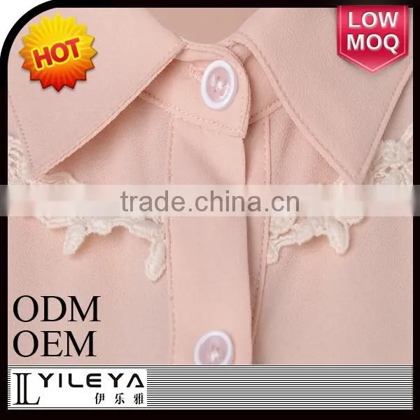 Elegant Pink Women Blouse for Middle Aged Women photo-3