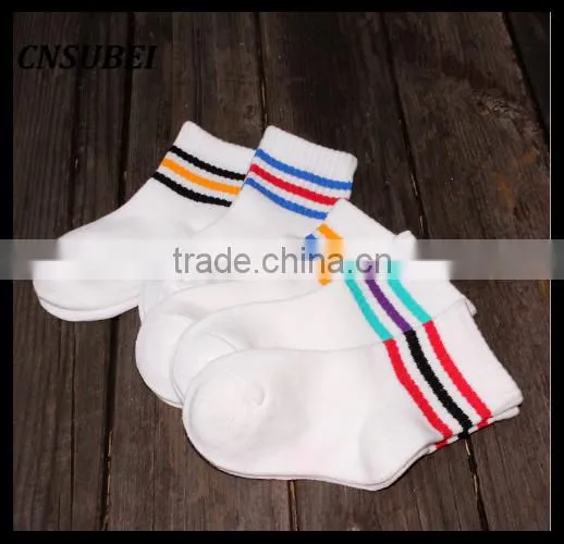 Colorful Striped Jacquard Ankle Height Children's Cartoon Tube Socks photo-2