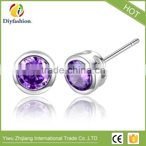Wholesale Earrings Cubic Zirconia Earrings Fancy Earrings For Party Girls photo-2