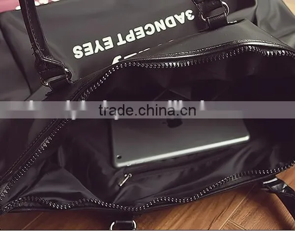 Latest Fashion Printed Nylon Tote Bag Wholesale Waterproof Nylon Zipper Bag photo-5