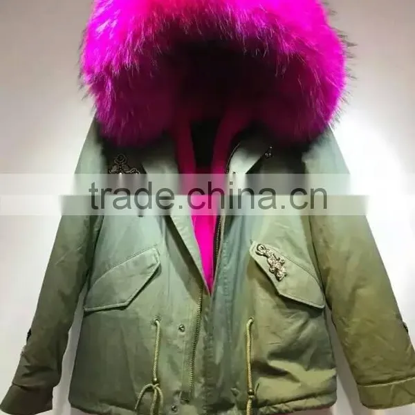 Guangzhou MeiFng 2017 New Style Mulity Color Fur Coat Women Winter Fur Coats photo-2