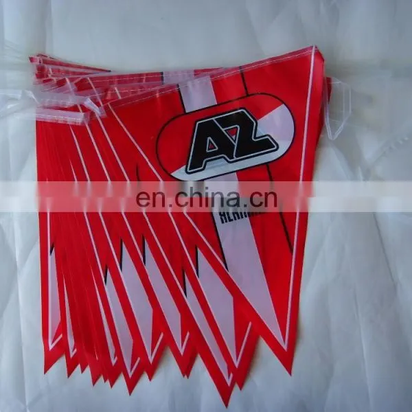Eco-friendly Promotion Printed PE/paper Customized Pennant String Flag/Bunting Flag From Wenzhou Fly photo-6