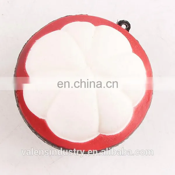 OEM Wholesale Stress Release Soft PU Japan Squishy Kawaii Slow Rising Fruit Mangosteen Foam Toys Factory Supplier photo-2