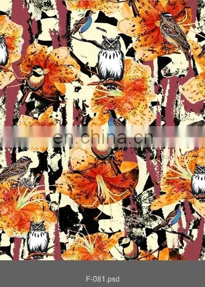 New Style Digital Printed Rayon Fabric For Woman Garment photo-2