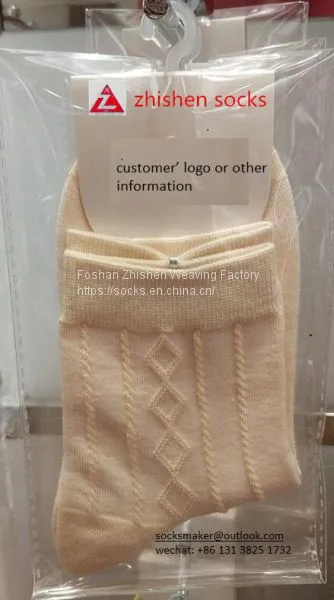 OEM Thick Women Cotton Socks , Jacquard Knitting Winter Socks Manufacturer photo-4