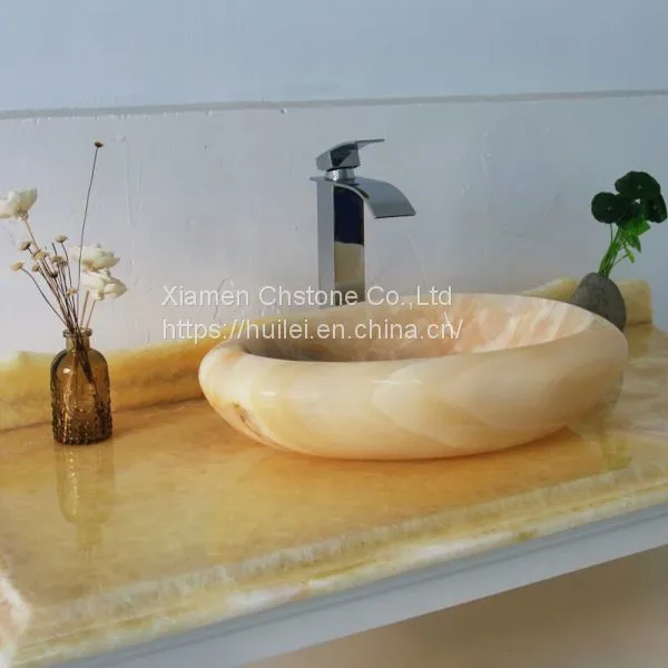 Honey Onyx Sinks, Honey Onyx Wash Basins, Nature Stone Bathroom Sinks photo-2