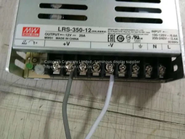 Meanwell LRS-350 Switching Power Supply 12V 24V 36V 48V 350W Original MW Taiwan Brand LRS-350-24 photo-2