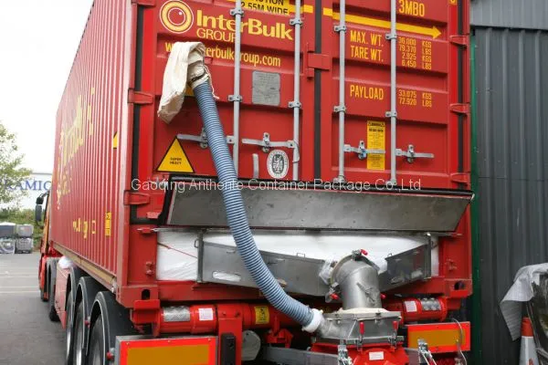Top Loading Fish Tail Discharge PE Film Liner For 30ft Container