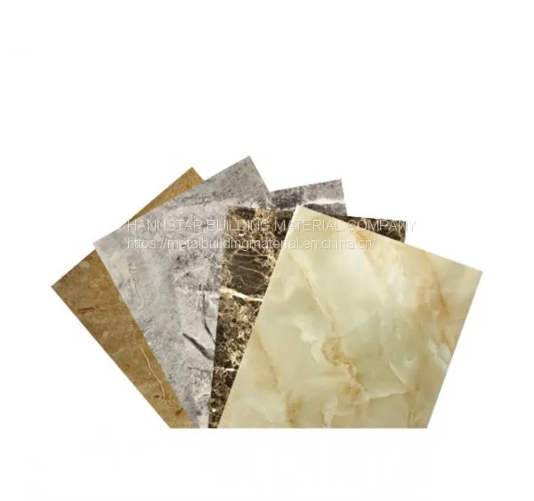 Stone Texture UV Coated Fiber Cement Board for the Decoration of Interior Wall of Building