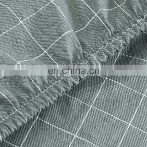 2020 Top Sale Water Wash Queen Bed 4PCS Set Bed Cover Black And White Printing Sheet Duvet Cover Set photo-7