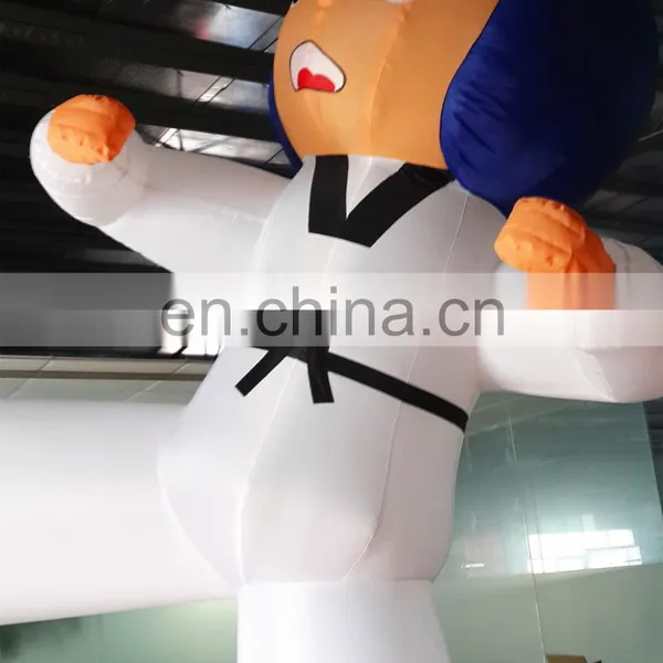 Customized Inflatable Karate Cartoon, Inflatable Taekwondo Boy With Logo For Advertising,Club Event photo-4