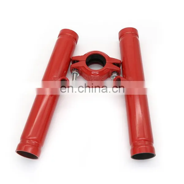 Fire Sprinkler ASTM A135 SCH10 Galvanized and Red Painted STEEL PIPE photo-1