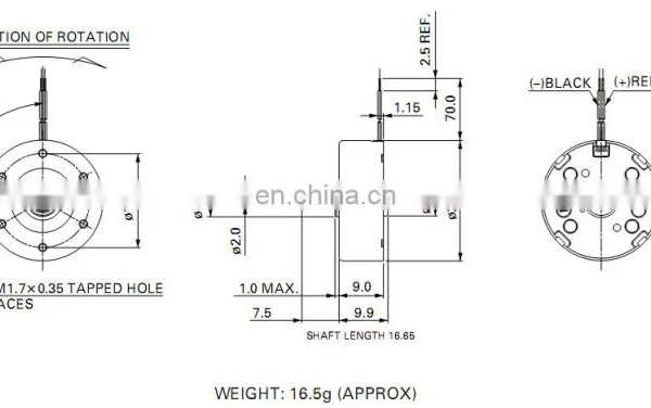 RF-400CA 24.4*9.0mm Slim Pancake PMDC Motor for Car Use in Russian Market photo-6
