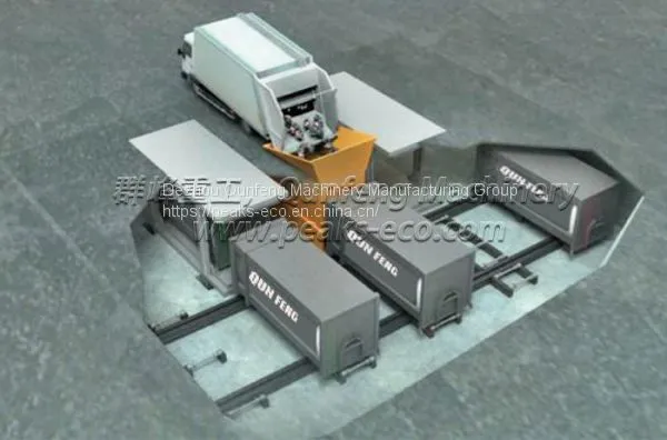 Underground Horizontal Waste Transfer Station System Underground Waste Container System China photo-5