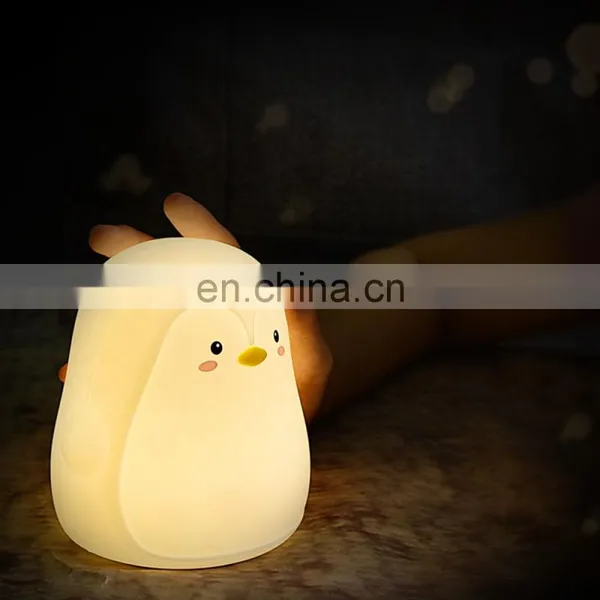 New Design Battery Powered Silicone Custom Night Table Lamp For Bedside Lighting photo-5